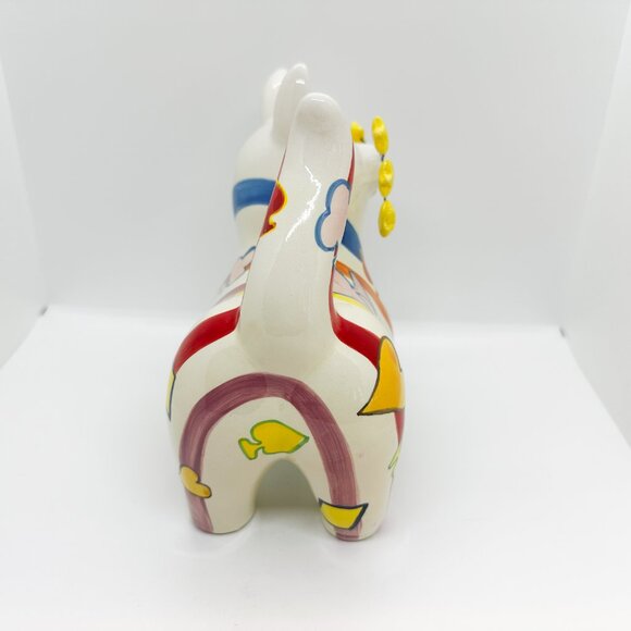 Vintage Ceramic Hobbist Cat Bank Stars Rainbow Whimsyclay Celestial 90s - Picture 5 of 7